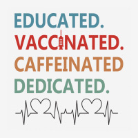 Educated Vaccinated Caffeinated Dedicated Ladies Polo Shirt | Artistshot