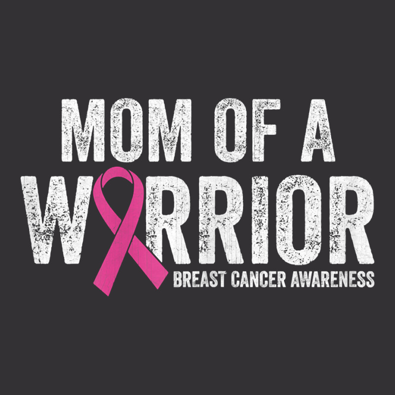 Womens Breast Cancer Awareness Month Pink Ribbon Mom Of A Warrior T Sh Vintage Short | Artistshot