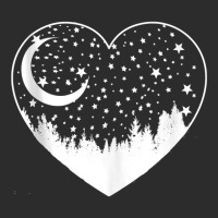 Love Outdoors On Moonlit Night, Crescent Moon, Stars, Forest Tank Top Exclusive T-shirt | Artistshot