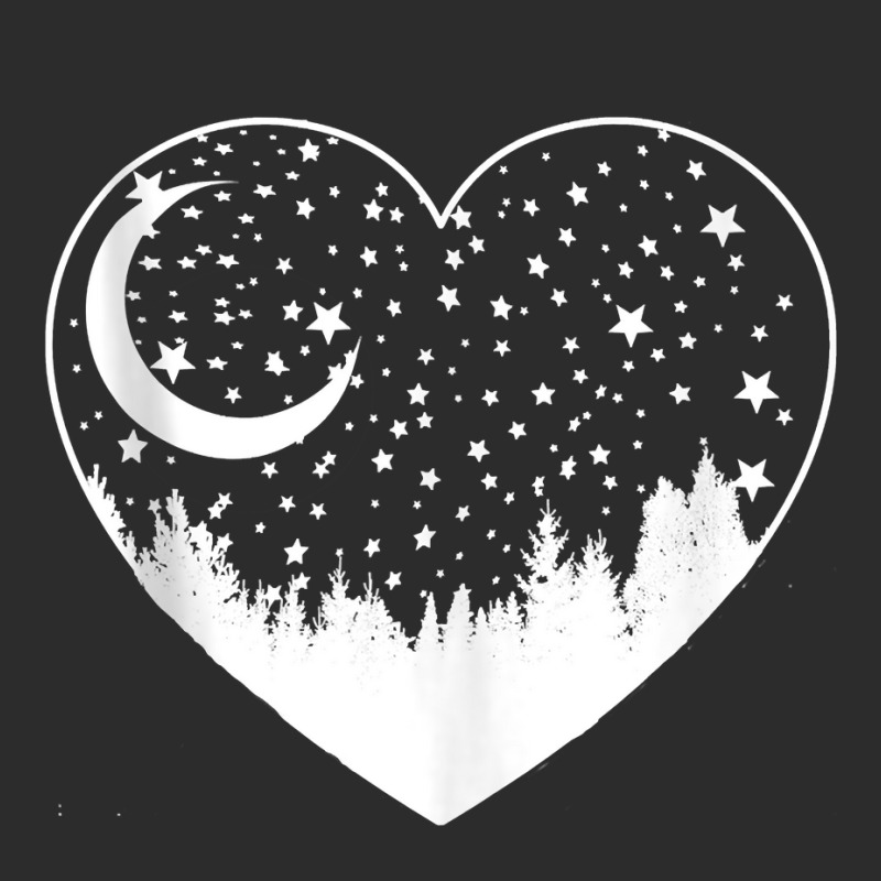 Love Outdoors On Moonlit Night, Crescent Moon, Stars, Forest Tank Top Exclusive T-shirt by BeanblossomSheldon | Artistshot