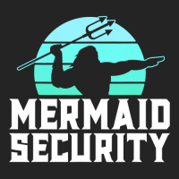 Mermaid Security Shirt Mens Boys Swimmer Dad Merdad Trident T Shirt 3/4 Sleeve Shirt | Artistshot