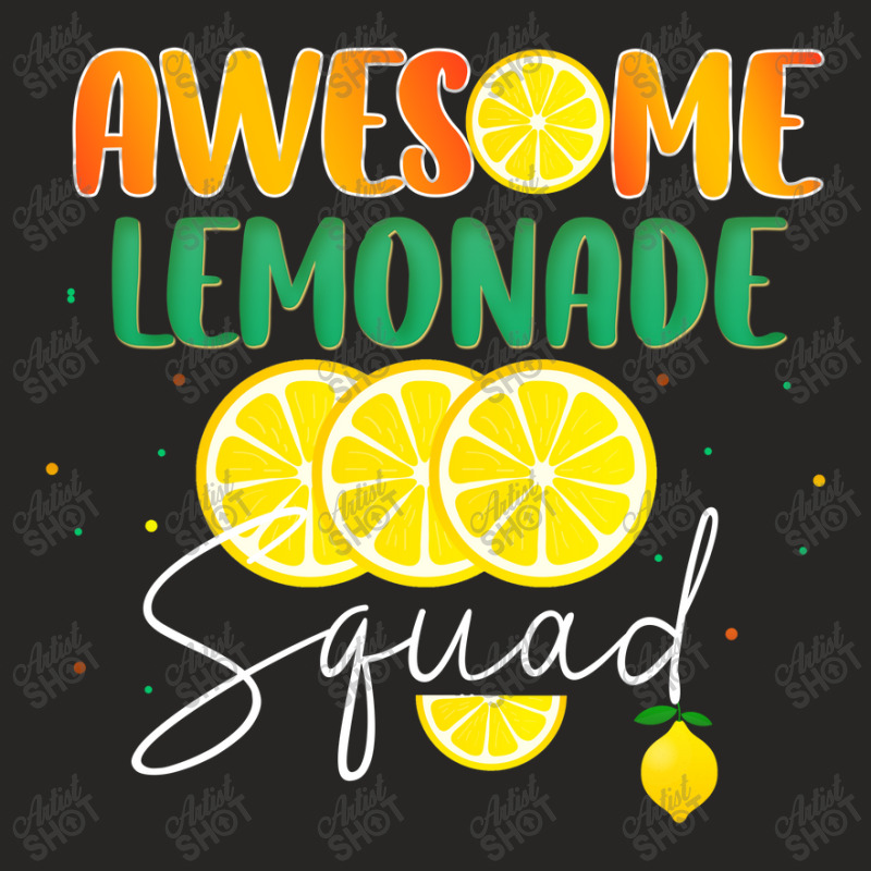 Awesome Lemonade Squad Lemon Lovers Group Matching Ladies Fitted T-Shirt by LalalaBoutique | Artistshot