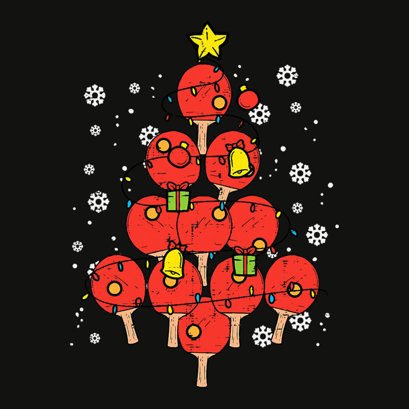 Ping Pong Christmas Tree Xmas Pajamas Pjs Table Tennis T Shirt Scorecard Crop Tee by longduong89 | Artistshot