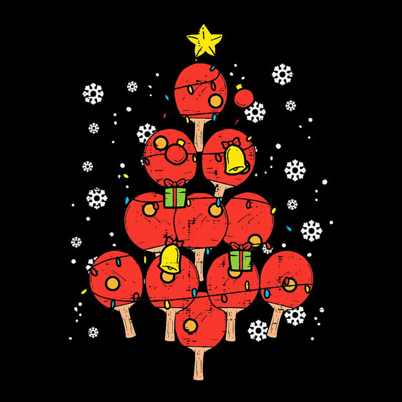 Ping Pong Christmas Tree Xmas Pajamas Pjs Table Tennis T Shirt Cropped Sweater by longduong89 | Artistshot