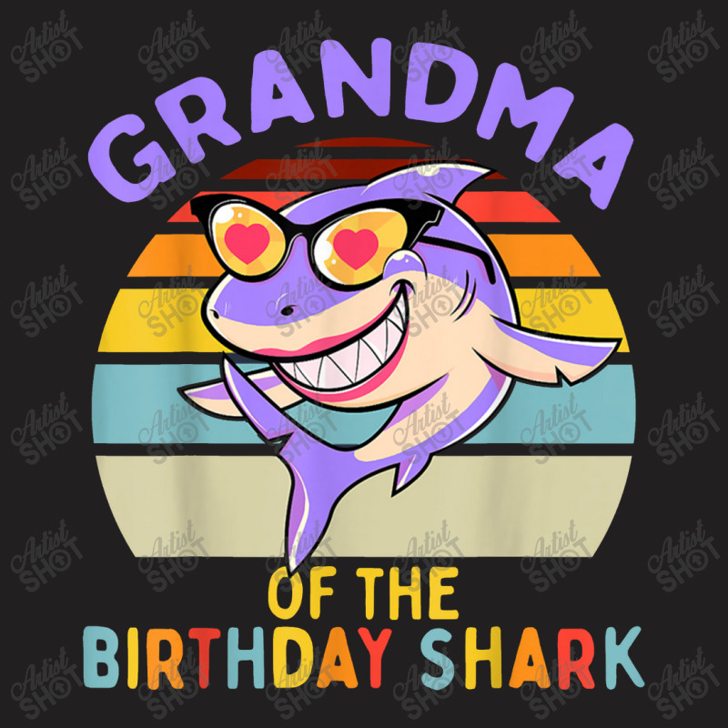 Grandma Of The Shark Birthday Matching Family T-shirt | Artistshot