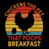 Chicken Chick The Pet That Poops Breakfast Chicken Lovers 239 Rooster Cropped Hoodie | Artistshot