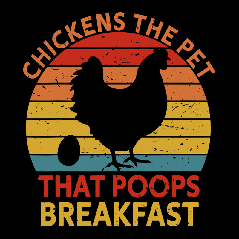 Chicken Chick The Pet That Poops Breakfast Chicken Lovers 239 Rooster Cropped Hoodie by circularflap | Artistshot