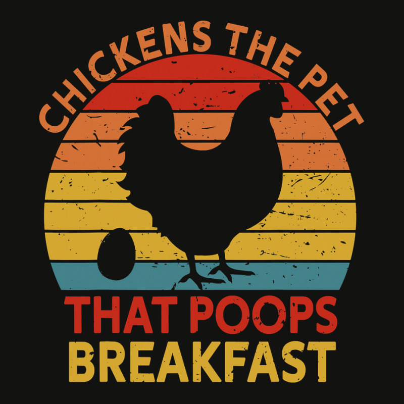 Chicken Chick The Pet That Poops Breakfast Chicken Lovers 239 Rooster Scorecard Crop Tee by circularflap | Artistshot