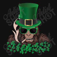 Sasquatch St. Patrick's Day Portrait Canvas Print | Artistshot