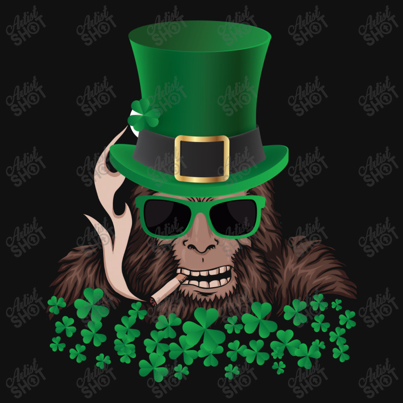 Sasquatch St. Patrick's Day Portrait Canvas Print | Artistshot