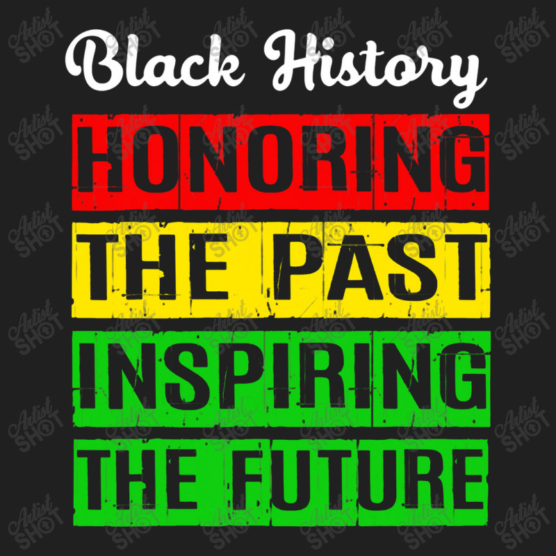 Honoring The Past Inspiring The Future Black History Month Drawstring Bags by atunnasalam | Artistshot