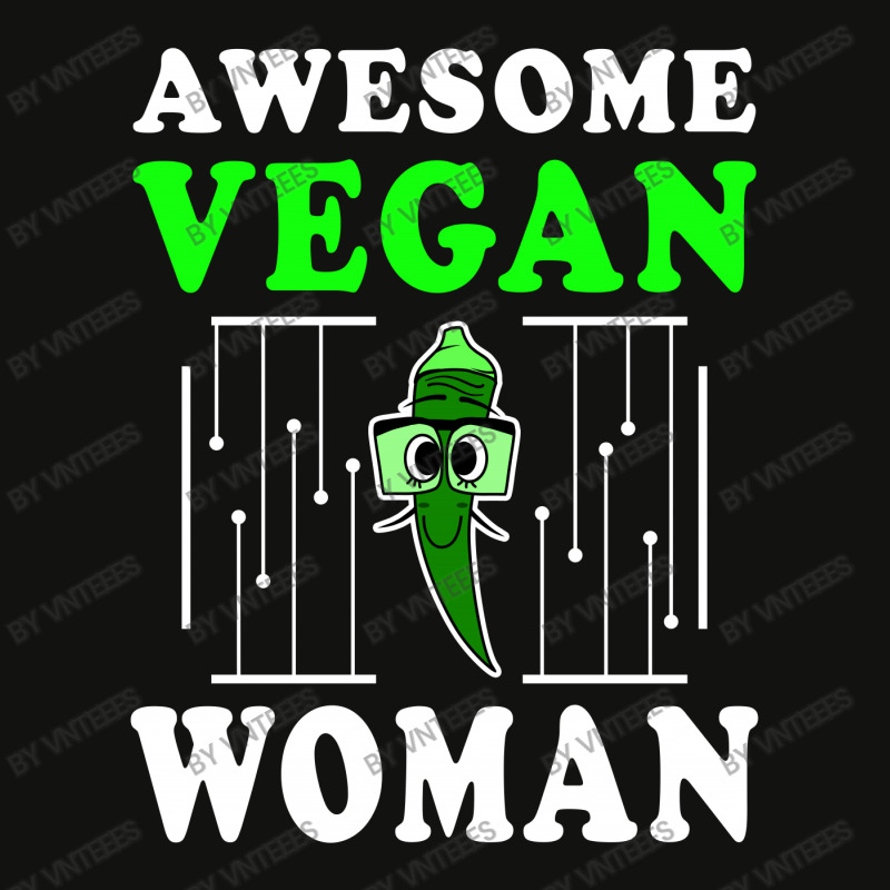 Awesome Vegan Woman Vegetable Okra Plant Scorecard Crop Tee | Artistshot