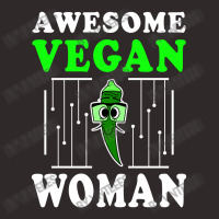 Awesome Vegan Woman Vegetable Okra Plant Racerback Tank | Artistshot