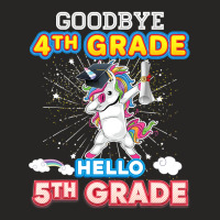 Goodbye 4th Grade Hello 5th Last Day Of School Unicorn Dab Ladies Fitted T-shirt | Artistshot