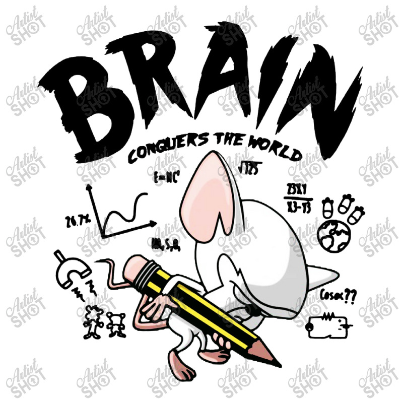 Brain Conquers The World Crewneck Sweatshirt | Artistshot