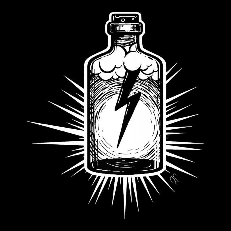 Tattoo Style Lightning In A Bottle, Bottled Genius! Premium T Shirt Pocket T-Shirt by BeanblossomSheldon | Artistshot