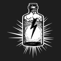 Tattoo Style Lightning In A Bottle, Bottled Genius! Premium T Shirt Classic T-shirt | Artistshot