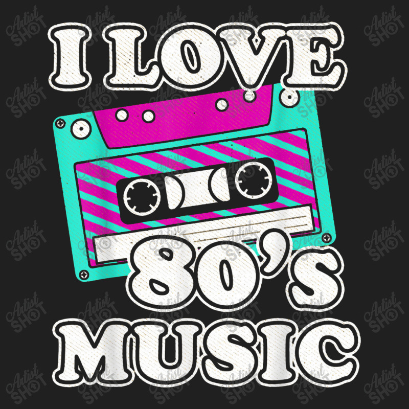 I Love 80's Music Cassette Tape Ladies Polo Shirt by atunnasalam | Artistshot