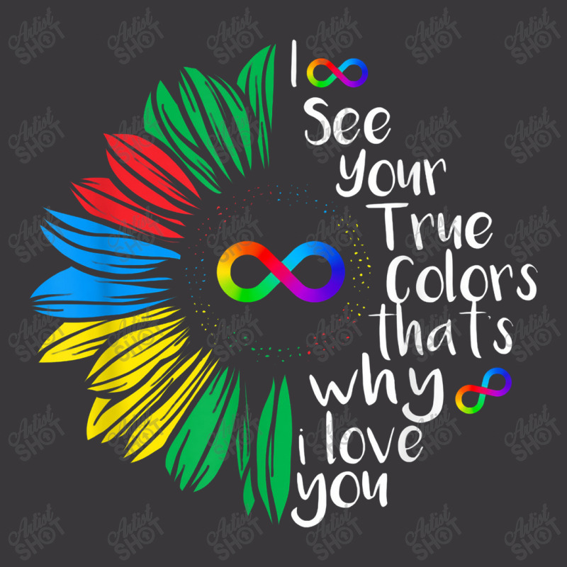 I See Your True Color Infinity Rainbow Neurodiversity Autism Ladies Curvy T-Shirt by atunnasalam | Artistshot