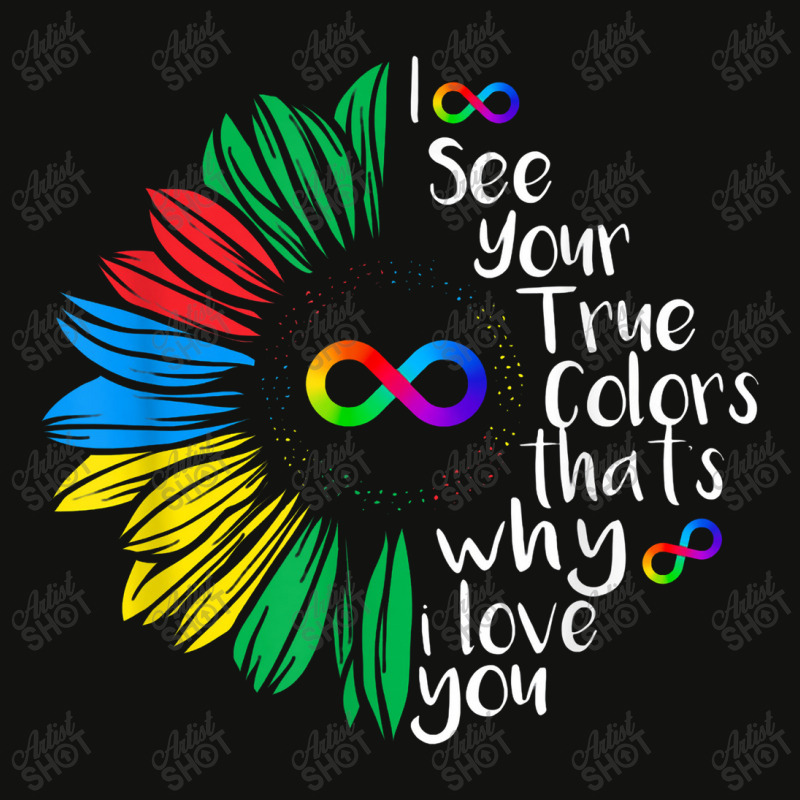 I See Your True Color Infinity Rainbow Neurodiversity Autism Scorecard Crop Tee by atunnasalam | Artistshot