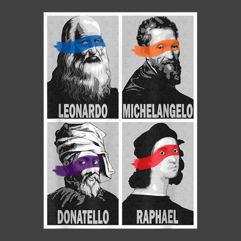 Renaissance Ninja Artists Poster Style Pop Art T Shirt Vintage T-Shirt by ReagerAero | Artistshot