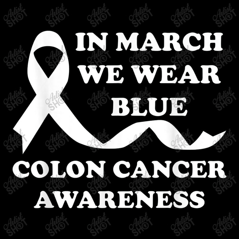 In March We Wear Blue Colon Cancer Awareness Men's 3/4 Sleeve Pajama Set | Artistshot