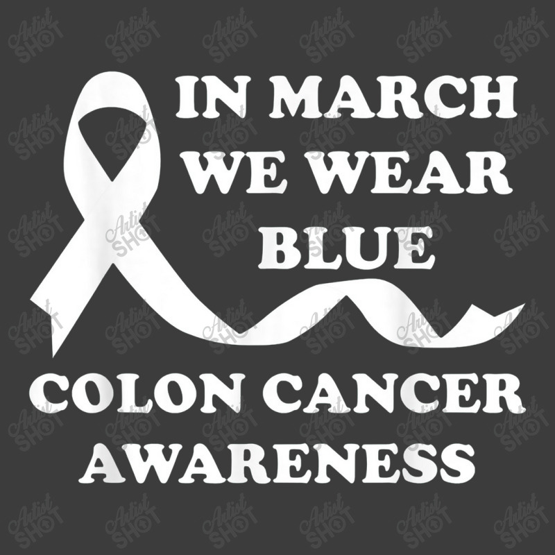 In March We Wear Blue Colon Cancer Awareness Men's Polo Shirt | Artistshot