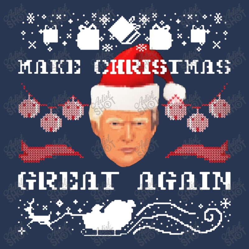 Make Christams Great Agaian Trump Gift For Trump Men Denim Jacket | Artistshot