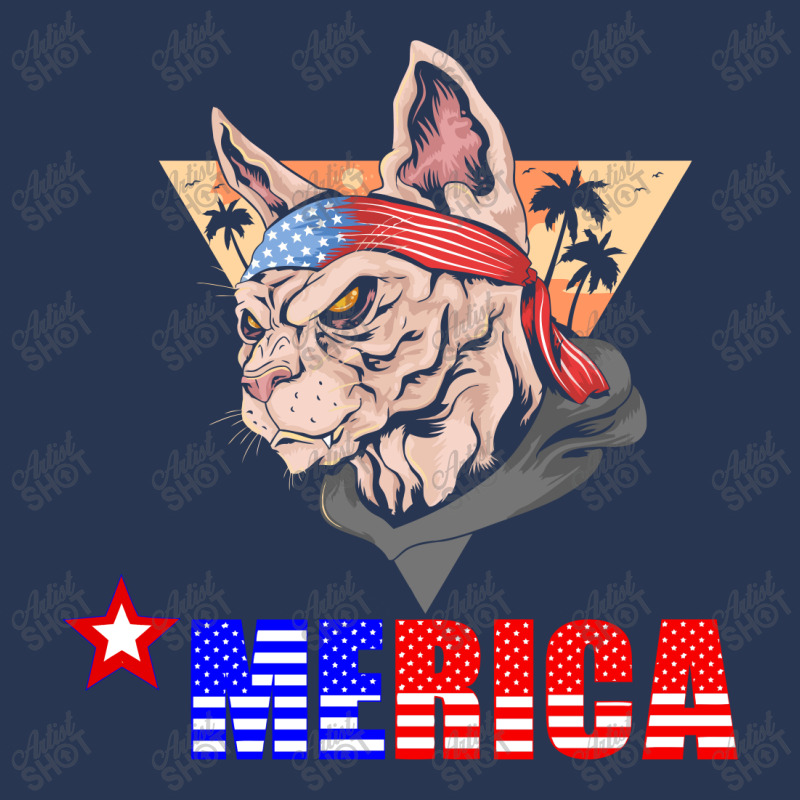 Merica Yorkie Men Denim Jacket by CUSER2397 | Artistshot