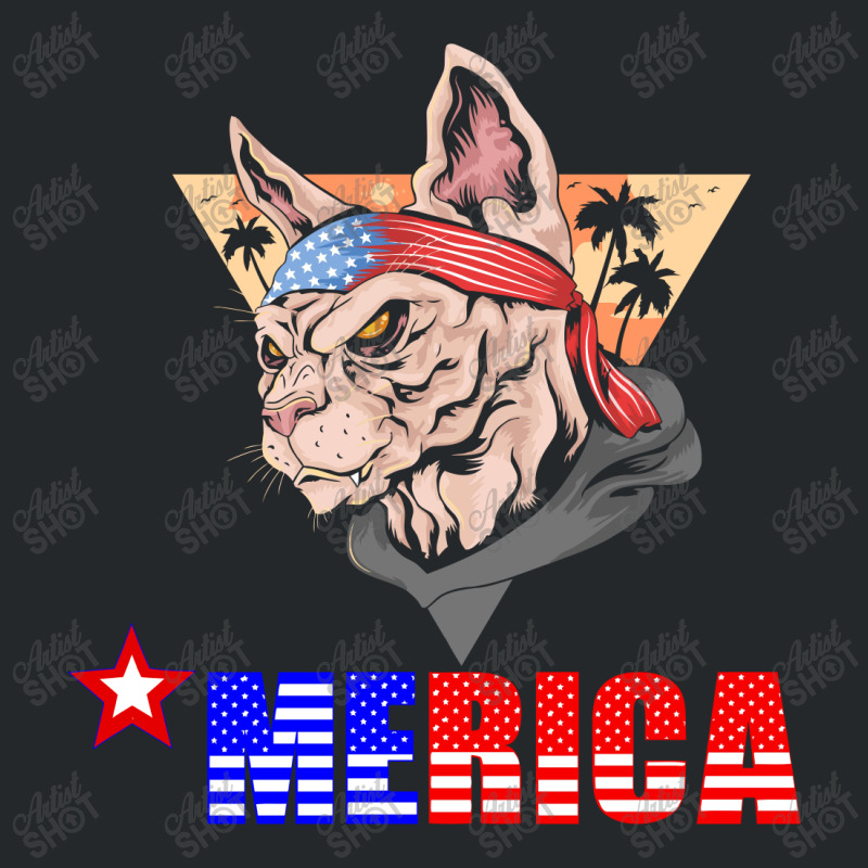 Merica Yorkie Crewneck Sweatshirt by CUSER2397 | Artistshot