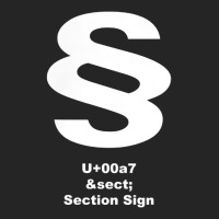 Unicode U+00a7   Section Sign White T Shirt Unisex Hoodie | Artistshot