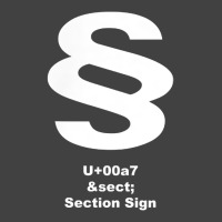 Unicode U+00a7   Section Sign White T Shirt Vintage T-shirt | Artistshot