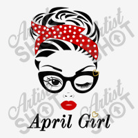 Women April Girl Birthday Born In April Girl Face Wink Eye Baby Beanies | Artistshot