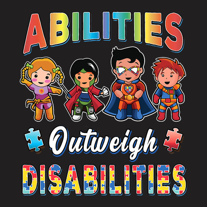 Autism Awareness Boy Abilities Outweigh Disabilities Teacher T Shirt T-Shirt by longduong89 | Artistshot