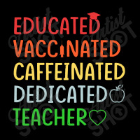 Educated Vaccinated Caffeinated Dedicated Youth Zipper Hoodie | Artistshot