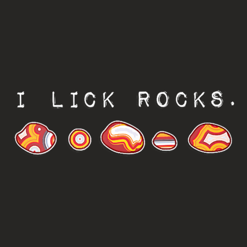 I Lick Rocks Agate Collector Tank Top Ladies Fitted T-Shirt by saterseim | Artistshot