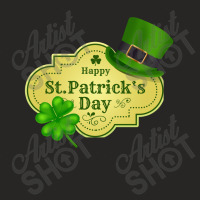Leaf Green St Patricks Day Hat Ladies Fitted T-shirt | Artistshot