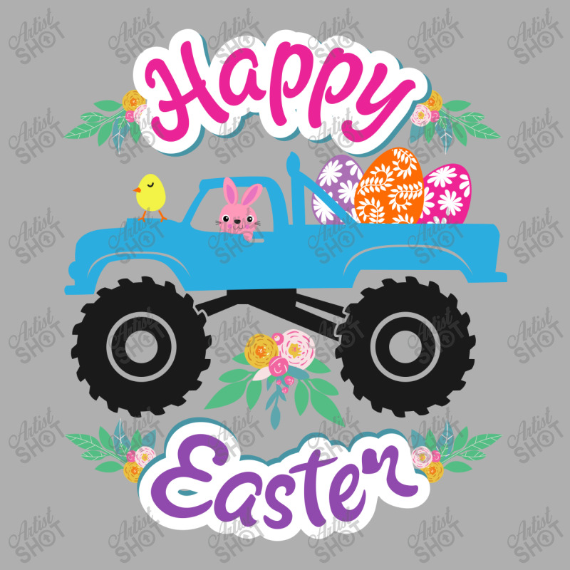 Truck Bunny Egg Happy Easter Day Ladies Fitted T-Shirt by CarambaArt | Artistshot