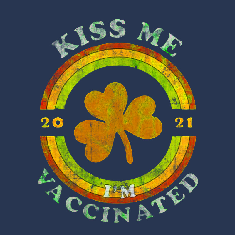 Kiss Me I Am Now Vaccinated Funny St Patrick's Day 2021 Men Denim Jacket by MostWanted | Artistshot