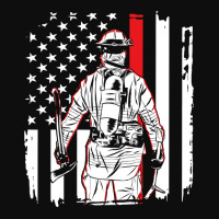 Firefighter Fireman American Flag Firefighter Fire Station Patriotic F Crop Top | Artistshot