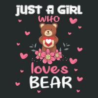 Bear Just A Girl Who Loves Bearfunny Bear Lover Girl 27 Forest Women's Triblend Scoop T-shirt | Artistshot