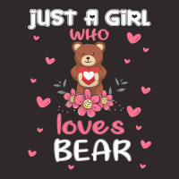 Bear Just A Girl Who Loves Bearfunny Bear Lover Girl 27 Forest Racerback Tank | Artistshot