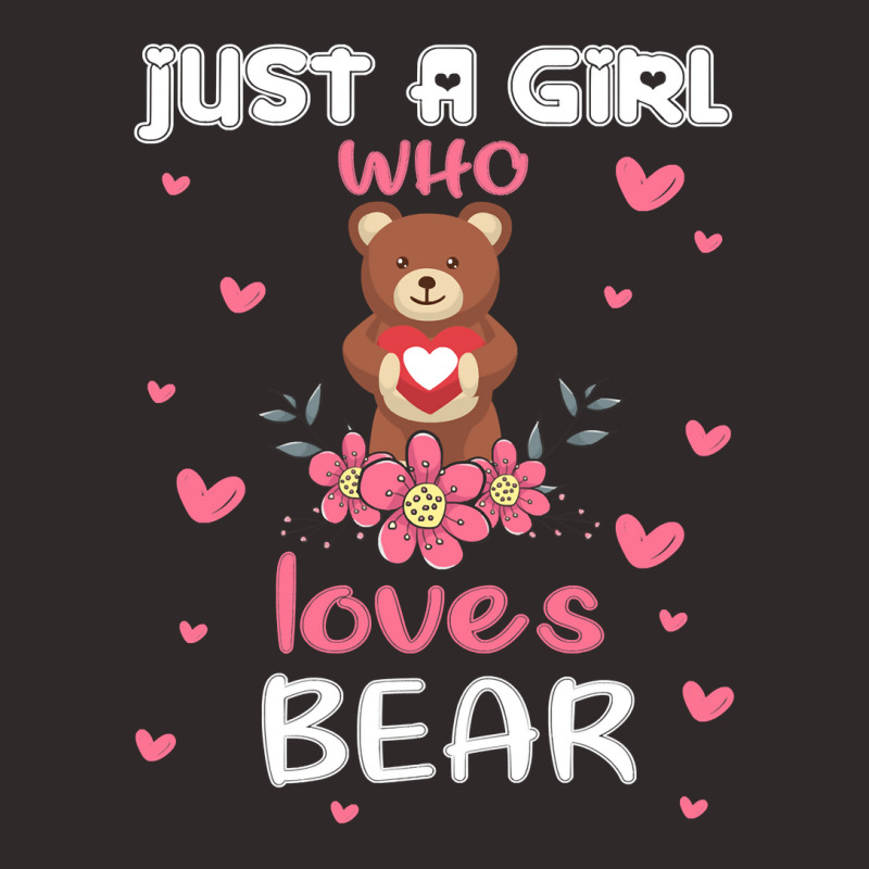 Bear Just A Girl Who Loves Bearfunny Bear Lover Girl 27 Forest Racerback Tank by circularflap | Artistshot