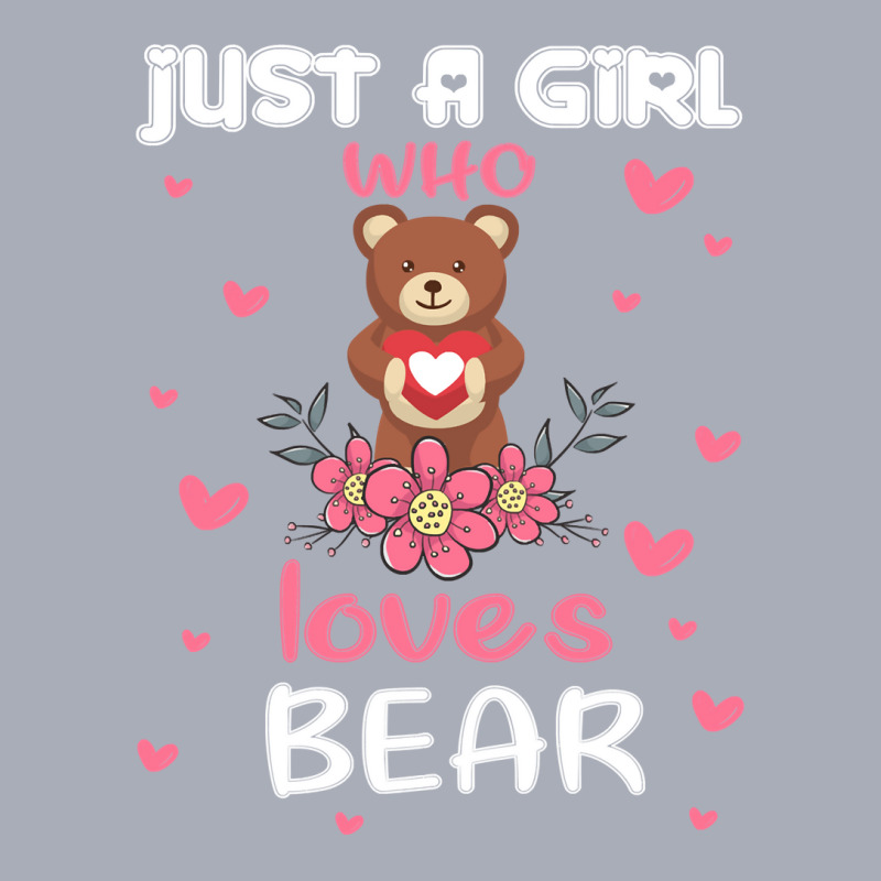 Bear Just A Girl Who Loves Bearfunny Bear Lover Girl 27 Forest Tank Dress by circularflap | Artistshot