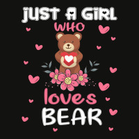 Bear Just A Girl Who Loves Bearfunny Bear Lover Girl 27 Forest Scorecard Crop Tee | Artistshot