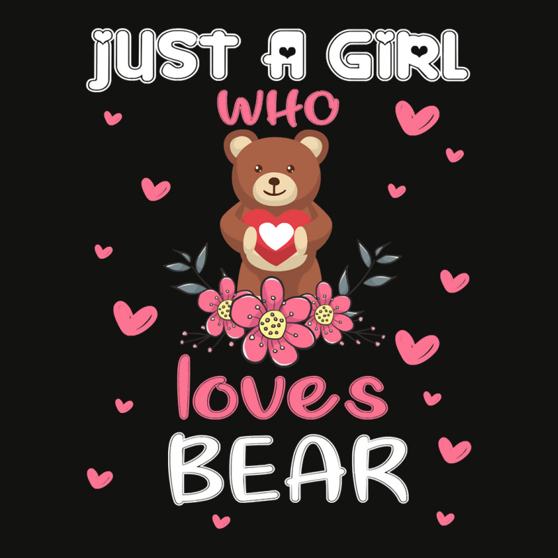 Bear Just A Girl Who Loves Bearfunny Bear Lover Girl 27 Forest Scorecard Crop Tee by circularflap | Artistshot