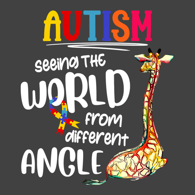 Autism Autistic Giraffe Autism Seeing The World From Different Angle 6 Vintage T-Shirt by circularflap | Artistshot