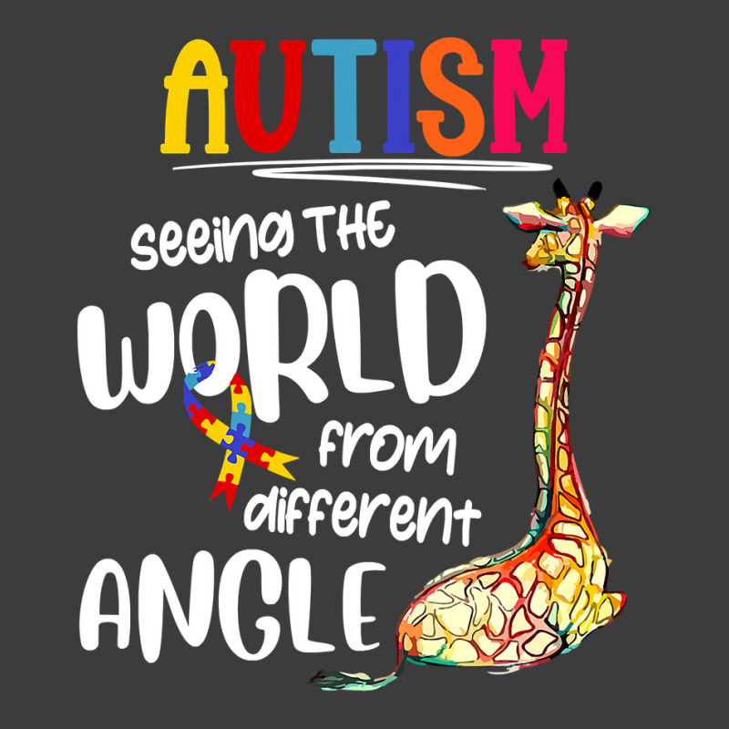 Autism Autistic Giraffe Autism Seeing The World From Different Angle 6 Men's Polo Shirt by circularflap | Artistshot