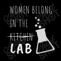 Women Belong In The Lab Female Scientist Quote Cropped Sweater | Artistshot