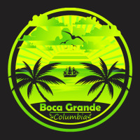 Boca Grande T  Shirt Boca Grande Beach Colombia, Palm Trees Sunset Sum T-shirt | Artistshot